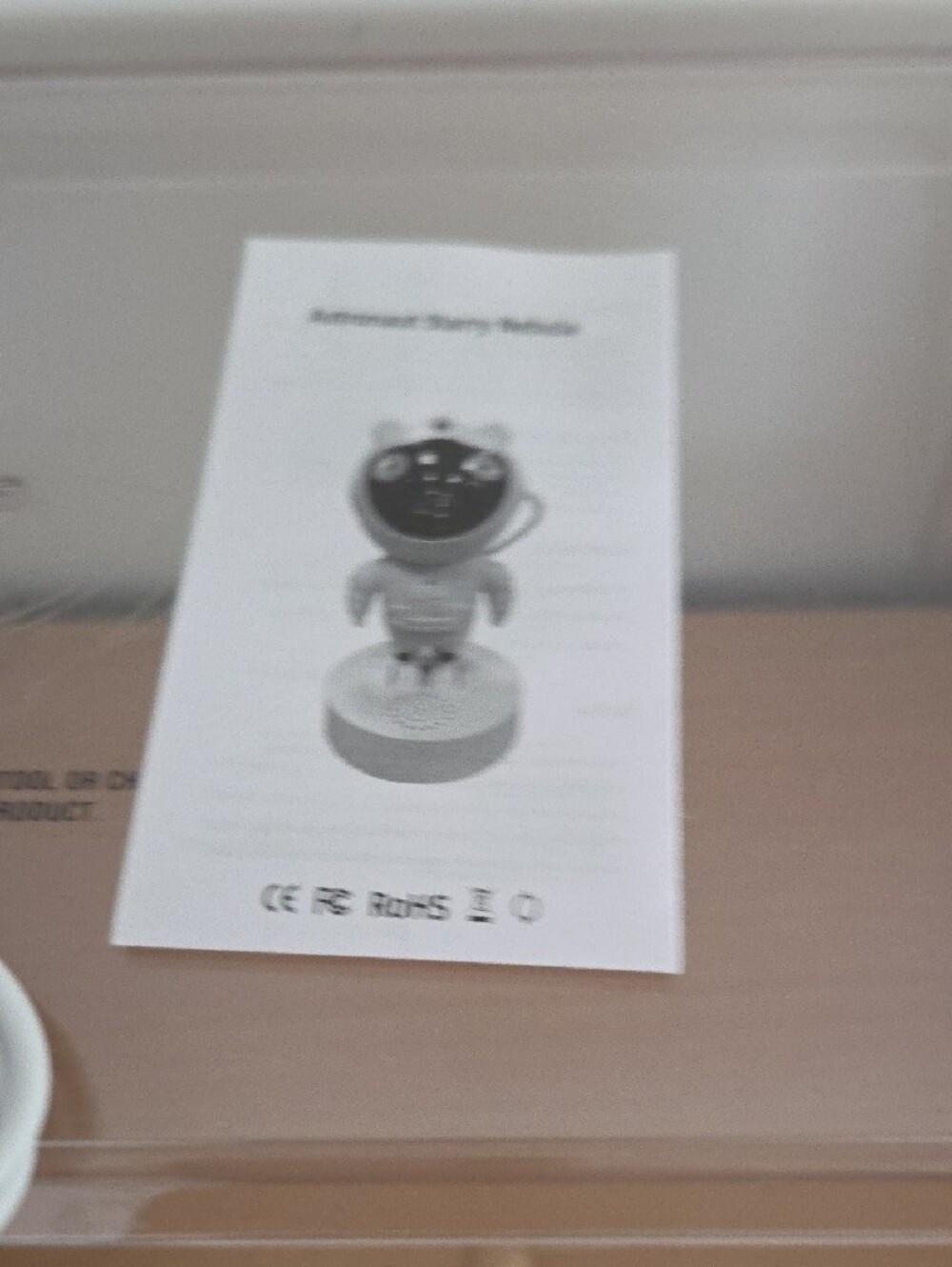 Astronaut Starry Nebula Projector Light - White...NIB - Picture 7 of 8